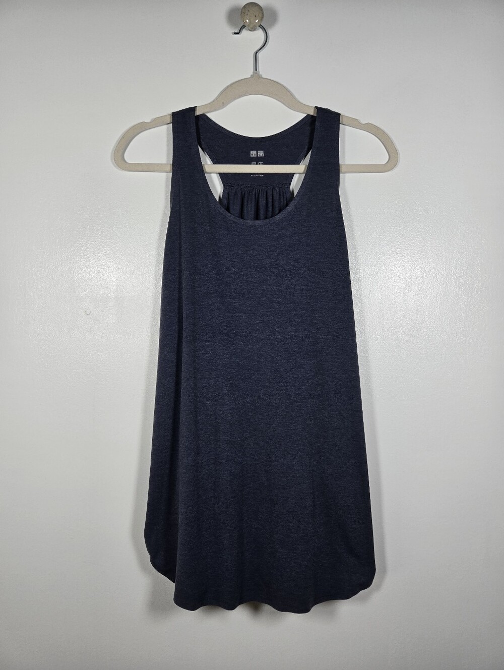 Uniqlo AIRism Navy Blue Racerback Athletic Tank Top Size Large